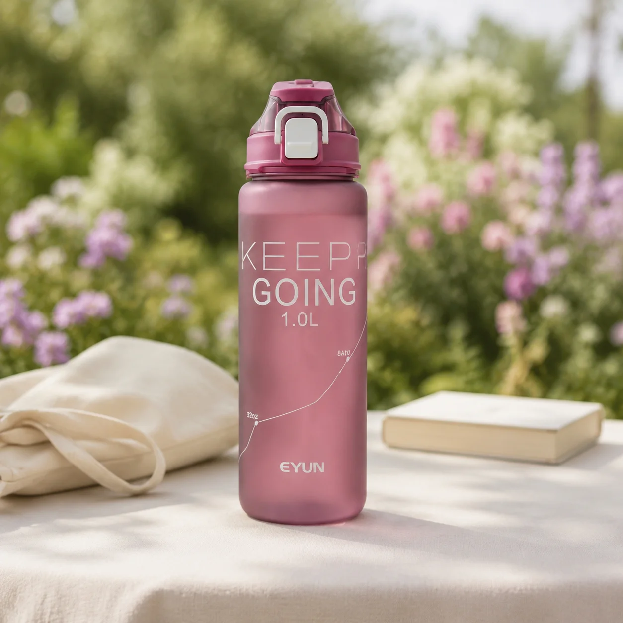 قارورة KEEP GOING كبيرة للاستخدام اليومي والرحلات – 1 لتر